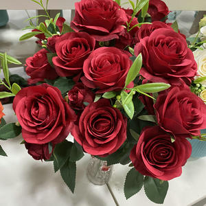 Retro Simulación <span class=keywords><strong>Sophie</strong></span> <span class=keywords><strong>Rose</strong></span> Ramo de flores de mano Fondo DE BODA Flor Decoración de pared - Product Image 1