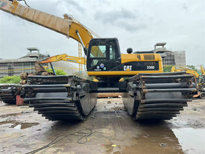 รถขุดสะเทินน้ำสะเทินบก CAT 330D มือสอง แขนยาว 18 เมตร 270 แรงม้า เครื่องยนต์ CAT C9 พร้อมทุ่นลอยน้ำ สำหรับขุดลอกในพื้นที่ลุ่มน้ำ มีสินค้าในสต็อก - Product Image 4