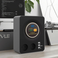Régulateur de tension automatique monophasé KEBO 1500VA noir pour appareils électroménagers, courant alternatif, fabriqué en cuivre, efficacité de 98%, surtension