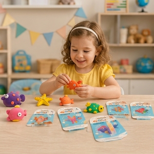 Sea Adventure <b>Soft</b> & Light 12 Ocean Animal DIY Modeling Clay Kit with Step-by-Step Guide - Product Image 3