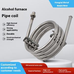 Parti autopressurizzate dell'erogatore dell'acqua della bobina del forno dell'alcool del 304 in acciaio inossidabile per la modifica DIY dell'etanolo domestico - Product Image 2