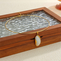 Colliers ras du cou tendance en acier inoxydable avec pierres précieuses en résine pour femmes, plaqué or 18 carats PVD, étanche, accessoires de mode pour le cou, bijoux