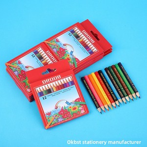 Lápis de Cor Curtos HB de 12 Cores com Ponta de 0.3mm para Desenho, Rabiscos e Arte, Não Solúveis, Presente Perfeito para o Dia das Crianças, Ideal para Sala de Aula - Product Image 2