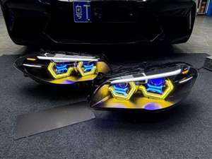 ชุดอัปเกรดไฟหน้า LED แบบเต็มชุดสำหรับ BMW 5 Series F10/F18อัพเกรดเลนส์ไฟหน้า G30สี RGB F10 <span class=keywords><strong>E90</strong></span> - Product Image 5