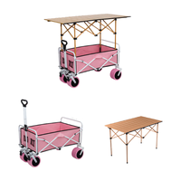Table pliante réglable en hauteur pour stands de rue, facile à déplacer, idéale pour le camping en extérieur, les courses, les sorties cyclistes décontractées, chariot de camping