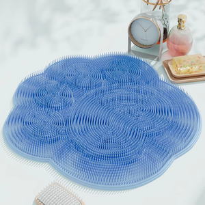 Alfombrilla de silicona multifunción para ducha con ventosas, cepillo de masaje y limpieza reutilizable para pies, brazos y cuerpo - Product Image 5