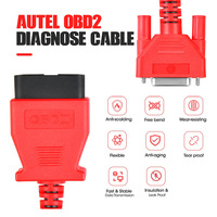 Cable de prueba de diagnóstico de sistema completo de coche Universal para Autel MK808 MP808 MX808 DB15 16 PIN OBD 2 Cable de prueba de escáner