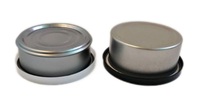 Boîte de conserve décorative personnalisée pour bougies, boîte de conserve avec couvercle transparent pour bougies, crème cosmétique