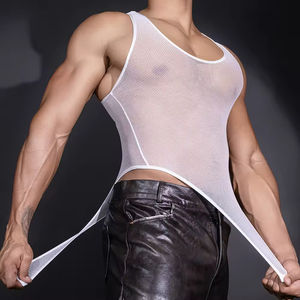 Ropa Interior Romántica para Hombre, Sensual y Pasional, Agradable al Tacto, Transpirable, Ultrafina, de Corte Bajo, Estilo Jumpsuit - Product Image 6