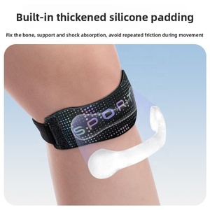 Genouillère de sport <span class=keywords><strong>professionnelle</strong></span> avec logo personnalisé pour la course, le cyclisme et les sports de plein air – Protection du ménisque, fine et flexible - Product Image 2