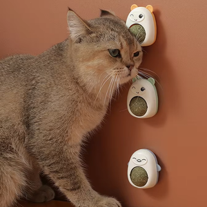 Dibujos animados giratorio lamer música Bola de hierba gatera moler dientes limpieza mascota forma de bola juguetes de hierba gatera - Product Image 3