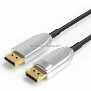 สายเคเบิลออปติคอลแบบแอคทีฟ 8K DP 1.4 ความเร็ว 32.4Gbps 8K 60Hz <span class=keywords><strong>AOC</strong></span> สำหรับห้องควบคุมวิดีโอวอลล์ ความยาวสั่งทำได้ 10ม.-100ม. - Product Image 2