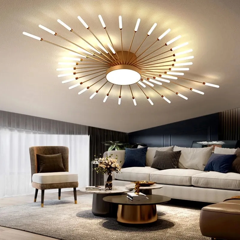 Modern Led Ceiling Lamp Indoor Lighting For Home Decoration Fireworks Chandelier Ceiling Lights Luxury Led Lights