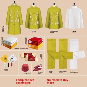 Ataúd Funerario Completo de Alta Gama para Mujer <span class=keywords><strong>Fuxiang</strong></span> con Bordado Suzhou, Color Rosa, para Cremación, Venta Directa de Fábrica - Product Image 4