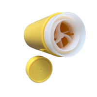 Emballage de bâton anti-transpiration jaune, 10 pièces, 75g, rond, rechargeable, déodorant, jaune/2.5oz, push up