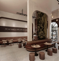 Meubles d'hôtel de luxe 5 étoiles, mobilier commercial contemporain en tissu velours, ensemble de tables de restaurant, mousse haute densité