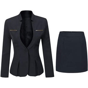 Offizielle Rock anzüge für Damen Profession elle Kleidung Büro Blazer Arbeits hose Braut hosenanzug Koreanische Kleidung Business-Anzug - Product Image 2