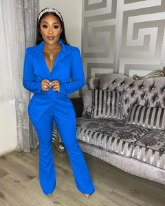 2021 Summer Fashion Elegant New Style Candy Color <strong>Blazer</strong> and <strong>Leggings</strong> 2 Piece Set for Women Casual Suits Set Two Piece Pants Set - Product Image 6