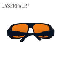 Lunettes de sécurité laser de qualité supérieure certifiées CE, anti-rayures, avec 35 % de transmission, pour la protection laser 266nm 355nm 515nm 532nm