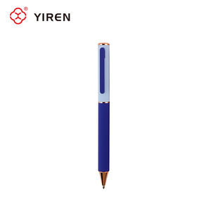 Stylo bille en métal YIREN, design couleur Morandi, finition caoutchoutée douce, <span class=keywords><strong>action</strong></span> rotative, pour bureau, finance et école - Product Image 2