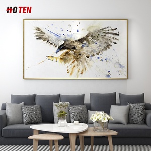 Vẽ tay sơn dầu Đại Bàng trừu tượng tinh khiết cho phòng khách hoặc phòng ngủ treo ngang trang trí nghệ thuật động vật - Product Image 5