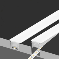 Diffuseur de profil flexible en silicone pour bandes d'éclairage à LED Couverture d'éclairage à vue latérale Profil à LED Lumière au néon