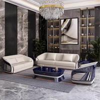 High-End-Luxus-Sofa garnitur Leder Wärme Eleganz Seitenform Sitz und Rücken bequeme Couch tief breit Wohnzimmer Sofa Möbel