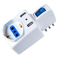 Adaptateur multiple Adaptateur italien avec USB nouveau adaptateur multiple standard
