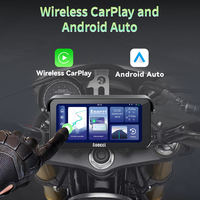 Caméra de tableau de bord pour moto AOOCCI C6 Pro, enregistreur vidéo, écran IPS HD 6,25 pouces, double caméra avant/arrière 1080P, GPS, CarPlay, Android Auto