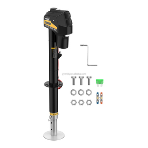 Cric de remorque robuste 3500 <span class=keywords><strong>LBS</strong></span> avec déplacement vertical de <span class=keywords><strong>18</strong></span> pouces et jambe de support – Système 12 V pour bateaux, camping-cars et remorques utilitaires - Product Image 4