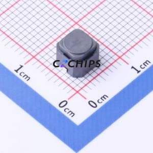 TS665WS 200gf(016) Tactile Switch SMD,6x6mm Switch Single Pole Single Throw Round Button 2N Vertical Mount - Product Image 1