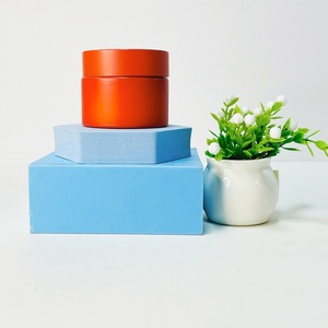 Colorful Jars Cosmetic Creams Orange 5ml 10ml 15ml 20ml 25ml 30ml 50ml 100ml Luxury Glass Jar for Lotion - Product Image 5