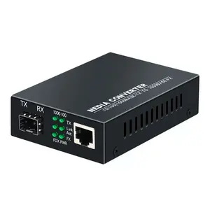 Gigabit Ethernet 10/100/1000M SFP Fiber Optical Media RJ45 Converter