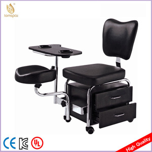Sillón de Pedicura Portátil Profesional TOMSPA con Mesa y Reposapiés Ajustables, Diseño Minimalista Blanco, Modelo TS-1608 - Product Image 4