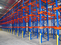 Système de rayonnage drive-in pour optimiser l'espace, solution de stockage d'entrepôt pour la frigorifique