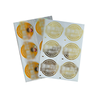 Rouleau d'étiquettes autocollantes imperméables adhésives en papier vinyle durable personnalisable Impression de logo privé personnalisée