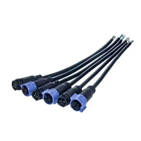 Connecteur étanche IP67IP68 M20 2 3 4 broches Câble électrique Fil autobloquant Soudure mâle femelle Prise d'alimentation Connecteur 4 broches