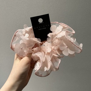 IVANHOE, nueva diadema de moda para mujer, accesorios para el cabello, cola de caballo elástica, trenza, flor bonita, diadema rizada de encaje rosa - Product Image 4