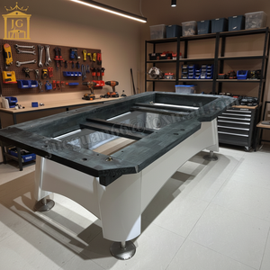 Table de billard <span class=keywords><strong>en</strong></span> bois massif de 6e génération, 9 pieds, taille standard, table de billard personnalisée, qualité tournoi, pour la maison - Product Image 5