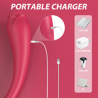 QIYI Dropshipping Leck-Sexspielzeug Klitoris-Nippel-Stimulator Rosen-Vibrator Zungen-Vibrator für Frauen
