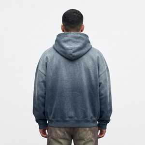 Hoodie personnalisé vintage épais surdimensionné, effet délavé, 450 g/m², sans cordon, en coton et polyester vierge - Product Image 4