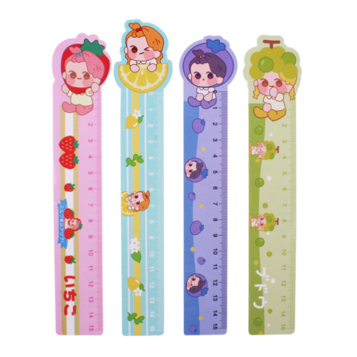 Новинка, модные канцелярские товары для школы, многофункциональная Милая гибкая пластиковая длинная прямая Линейка для рисования в Нигере, линейка для детей
