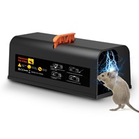 Piège à souris Choc électrique avec haute tension pour tuer le rat souris Pas de poisons et piège à souris électrique sûr Intérieur