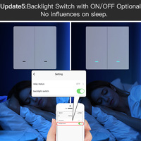 Interruptor de Luz ZigBee, Cableado con o sin Neutro, Sin Capacitor, Compatible con Smart Life/Tuya App, Control por Voz con Altavoz Inteligente