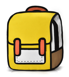 حقيبة كتب هزلية لطيفة <span class=keywords><strong>2D</strong></span> مع شعار مخصص ، حقيبة ظهر مدرسية بحزام قابل للفصل عصري مع إغلاق بسحاب - Product Image 6