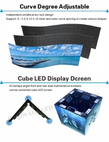 Écran LED carré haute précision P3.91 pour magasin de détail, avec logo créatif et SDK
