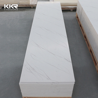 Usine professionnelle de la Chine 100% feuilles de surface solide en acrylique pur comptoir de cuisine dalle de surface solide en pierre artificielle