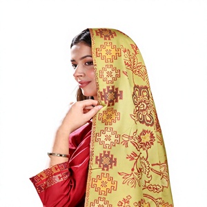 Ensemble Kurta en laine pour femmes, imprimé floral, tenue indienne pakistanaise, pour mariage et fêtes, coupe classique - Product Image 4