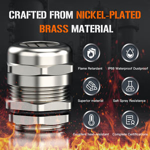 מחברי כבלים מוגנים במתח נמוך ברמה תעשייתית ובלוטות'ים מצופים ניקל מפליז עם דירוג IP68 לציוד חשמל בלחץ - Product Image 5