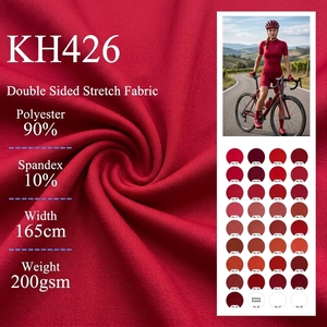 Tela Sprint 200gsm Ligera, Transpirable y Elástica de Poliéster y Spandex, Jersey de Doble Cara, Tela Resistente a las Manchas para Ropa de Ciclismo - Product Image 1